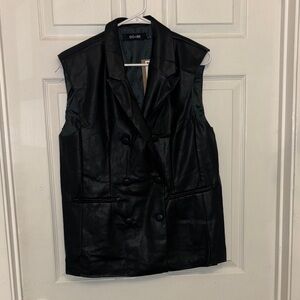 DO+BE Double-Breasted olive and black Vest